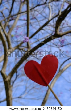blurry image of love or heart shape as a symbol of love for valentine's day concept