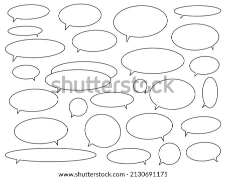 Hand drawn set of speech bubbles isolated . Doodle set element. Big set hand drawn monochrome blank effects template comic speech bubbles halftone dot vector background in pop art style.