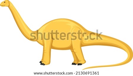 Aptosaurus dinosaur on white background illustration