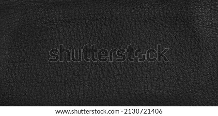 texture of black leather car upholstery