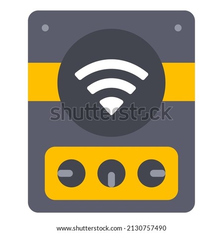 smart speaker vector icon illustration website