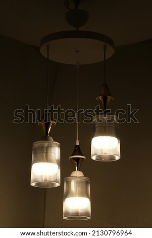 Optic design bright lamp holder tulip chandelier model