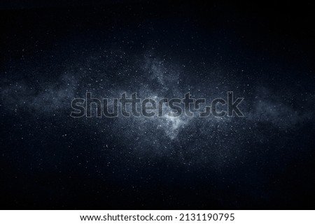 Night sky with stars and nebula 