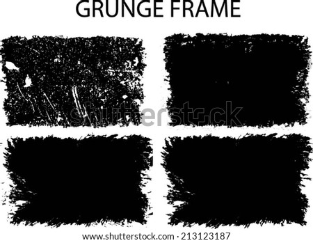 Set of grunge frames