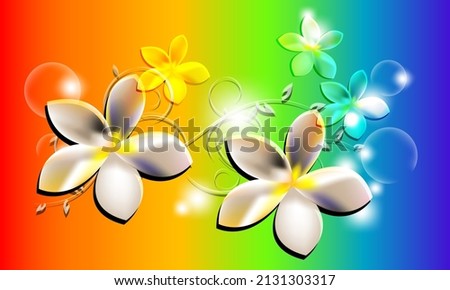Abstract Colorful floral beautiful Fluid Wave Background