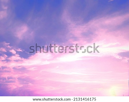 Abtract​ background texture of pastel sky and cloud  in evening, use for advertising  and put object on it for advertising work 