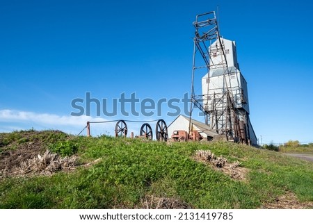 The abandoned Quincy Mine in Hancock, Michigan, on the Keeweenaw Peninsula Royalty-Free Stock Photo #2131419785