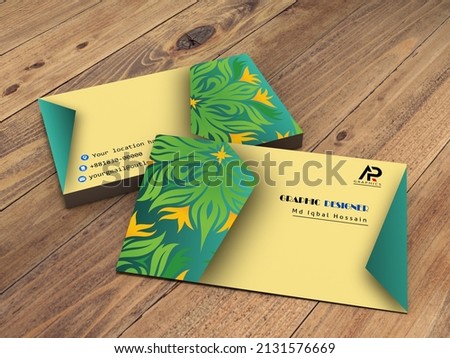 Business card design.Simple business card design.