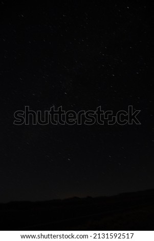 A beautiful view of a starry sky at night