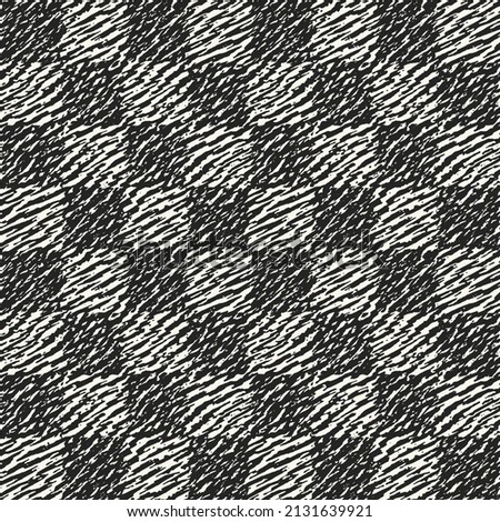 Monochrome Mélange Textured Checked Pattern