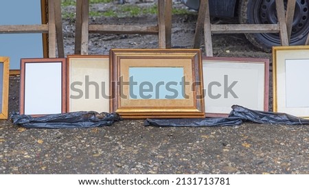 Old Picture Frames for Sale at Flea Market