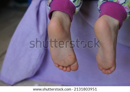 close-up of a baby's heels