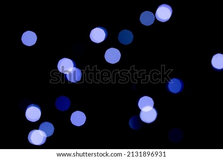 bokeh Abstract blue lights on background
