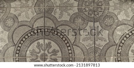 Ceramic tiles with gray graphite pattern