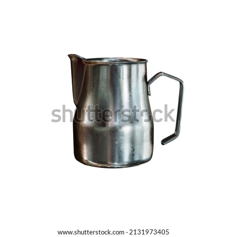 isolate coffee pitcher on white background