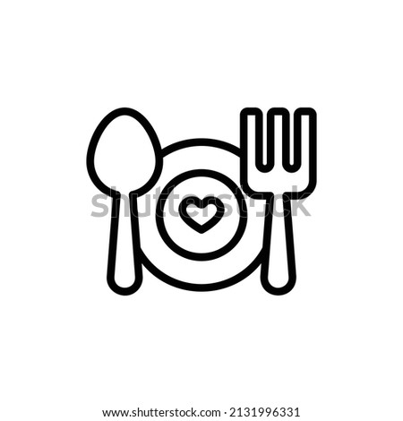   dish icon, isolated wedding outline icon with white background, perfect for website, blog, logo, graphic design, social media, UI, mobile app, EPS 10 vector illustration