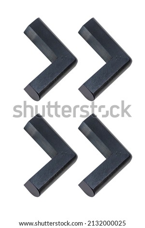 Wooden furniture legs of dark color