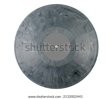 Vinyl record, object isolated on white background.