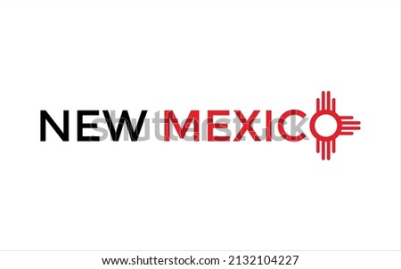 new mexico sun icon logo design vector