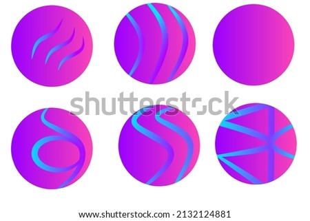 gradients creative logos collection optional for photo profile and logos
