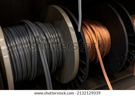 acoustic sound cables. coils with electric wires