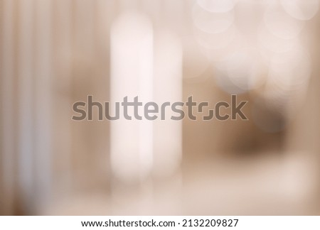 Abstract blur soft focus soft blinking light beige horizontal copy space background.  Royalty-Free Stock Photo #2132209827