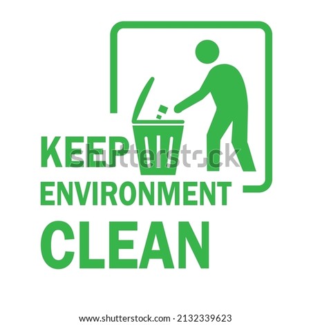 environment clean eco logo, symbols, clip art, vector