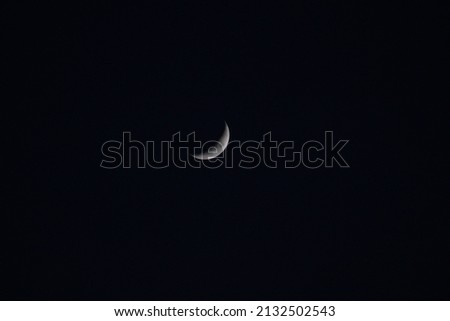 moon crescent photography night -