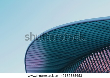 The modern abstract architectural bluish violet pattern 