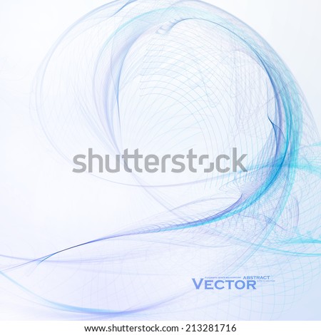 Concept abstract background, futuristic wavy vector illustration eps10
