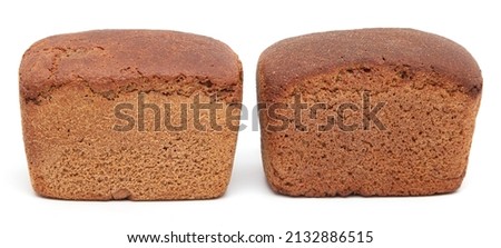 Bread isolated on white background. Close-up