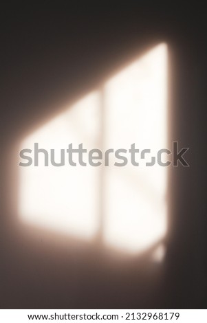 Window shadow , projection on a wall in the morning. Overlay effect for photo, mock up for your presentation. Vertical background