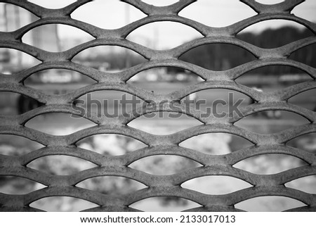 Bw jail fence texture background