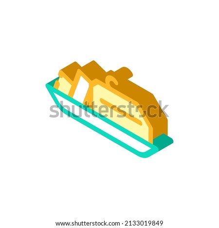 butter add isometric icon vector. butter add sign. isolated symbol illustration