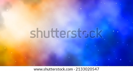 Light Blue, Yellow vector background with colorful stars. Modern geometric abstract illustration with stars. Pattern for wrapping gifts.