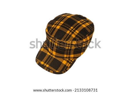 beret hat isolated on white, studio shot