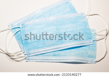 Doctor mask and protection against coronavirus, isolated on white background, with clipping path