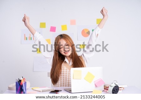 Young Asian businesswoman working concept Royalty-Free Stock Photo #2133244005