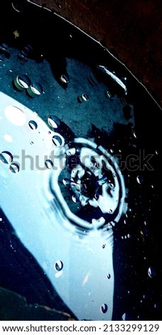 oil in water form bubbles and it is a very pleasant view. 