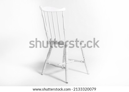 The chair is insulated on a white background. Modern Designer. Chair insulated on white background. Furniture Series