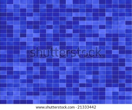 abstract blue bricks wall