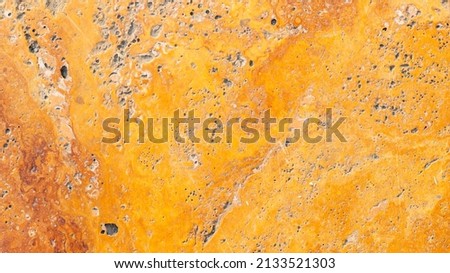 Orange marble surface texture background. Rough surface of orange marble wall texture