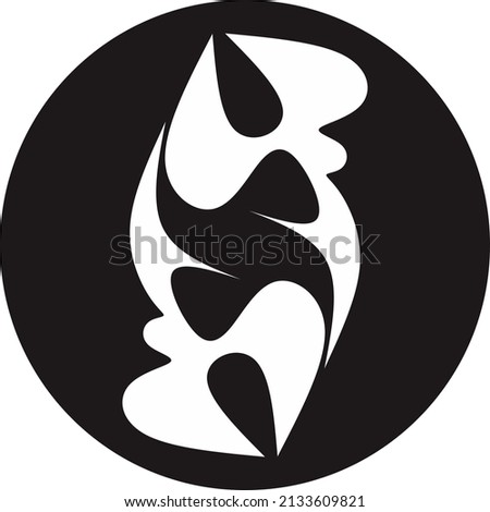 The logo of two crab claws in the middle of which there is a negative space for the letter S. Very suitable for a culinary business logo