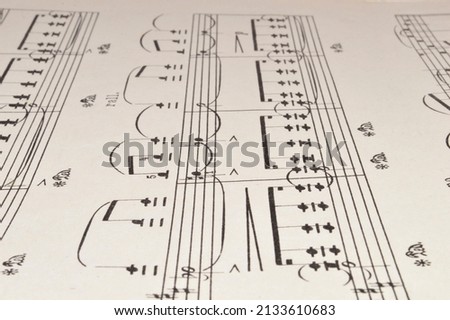 music notes isolated on white background