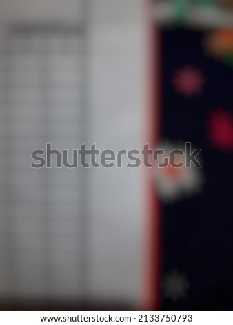 Defocused abstract background of score sheet and bed sheet