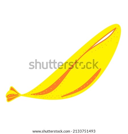Image of a stylized banana in yellow-orange color