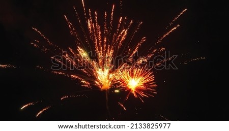 Photo of Abstract firework as background texture
