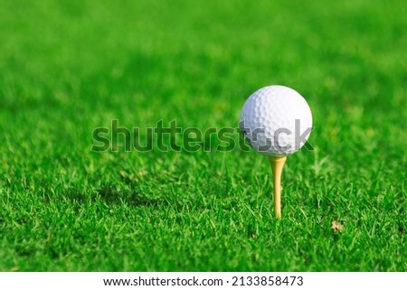
picture of golf ball on tee
