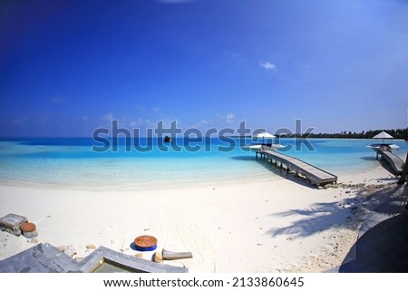 Kandima resort, Maldives. Fish-eye lens.