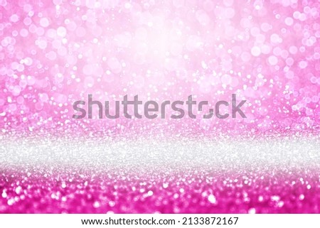 Fancy pink glitter sparkle confetti background for happy birthday party invite, princess little girl kid texture, diamond jewelry, glam jewellery, girly children baby pattern or glittery glitzy bling